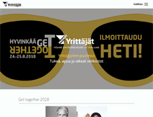 Tablet Screenshot of nuoretyrittajat.fi